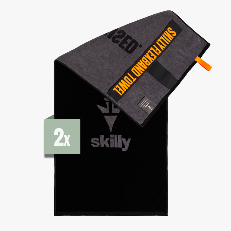 FBT120 Fitness Towel - shadow black, Double pack